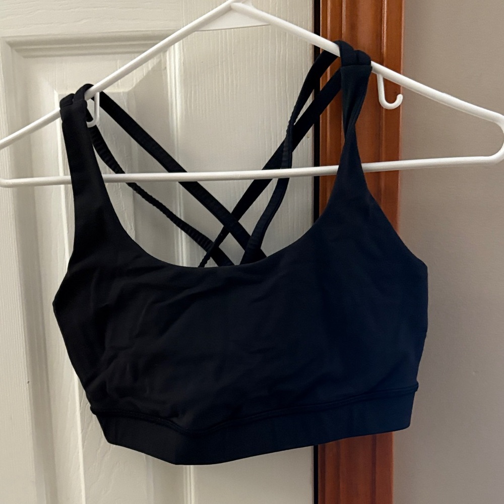 Lululemon Athletica Black Crossback Sports Bra